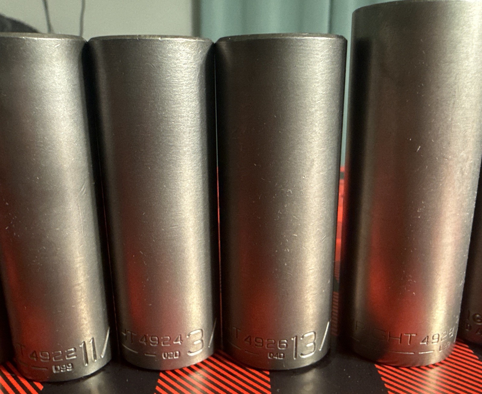 NOS WRIGHT TOOL 13pc SAE IMPACT SOCKET SET 1/2” Dr 6pt DEEP 3/8” – 1-1/8” USA