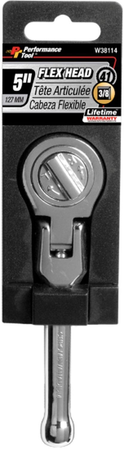 Performance Tool W38114 3/8 Inch Drive Stubby Flex Ratchet