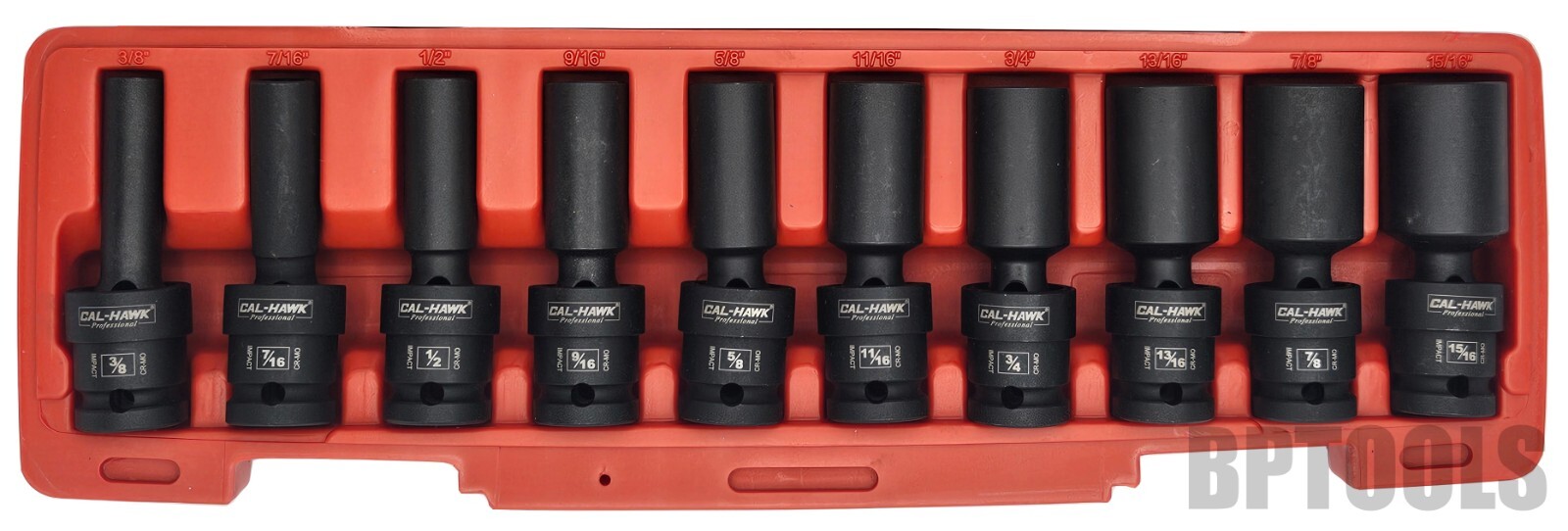 20pc 1/2″ DR. Universal Swivel Deep Impact Socket Set (METRIC & SAE) PRO Radius