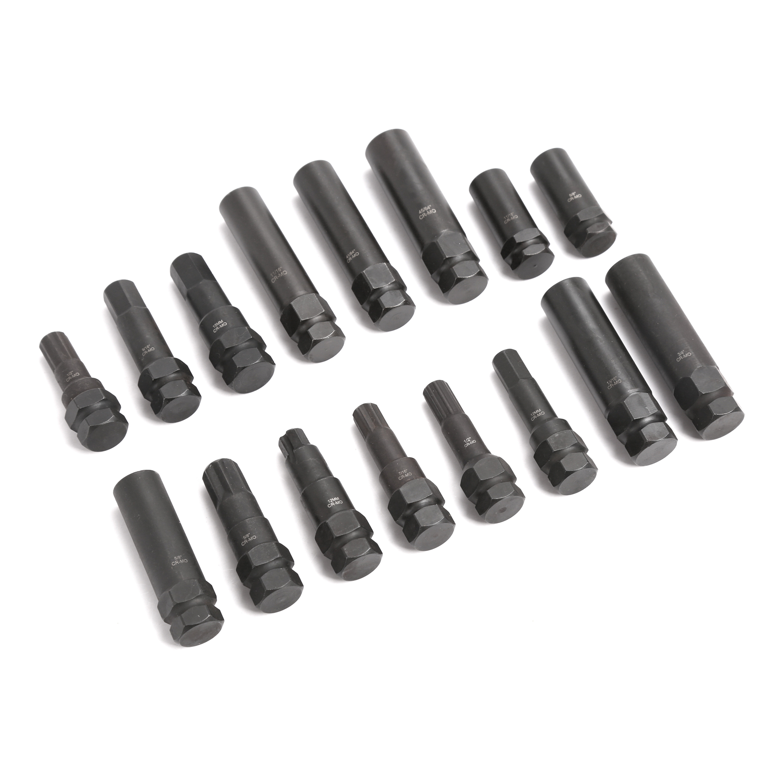 Pro Security Locking Key Lug Nut Master Socket Set Tool Kit Wheel Removal 16pc