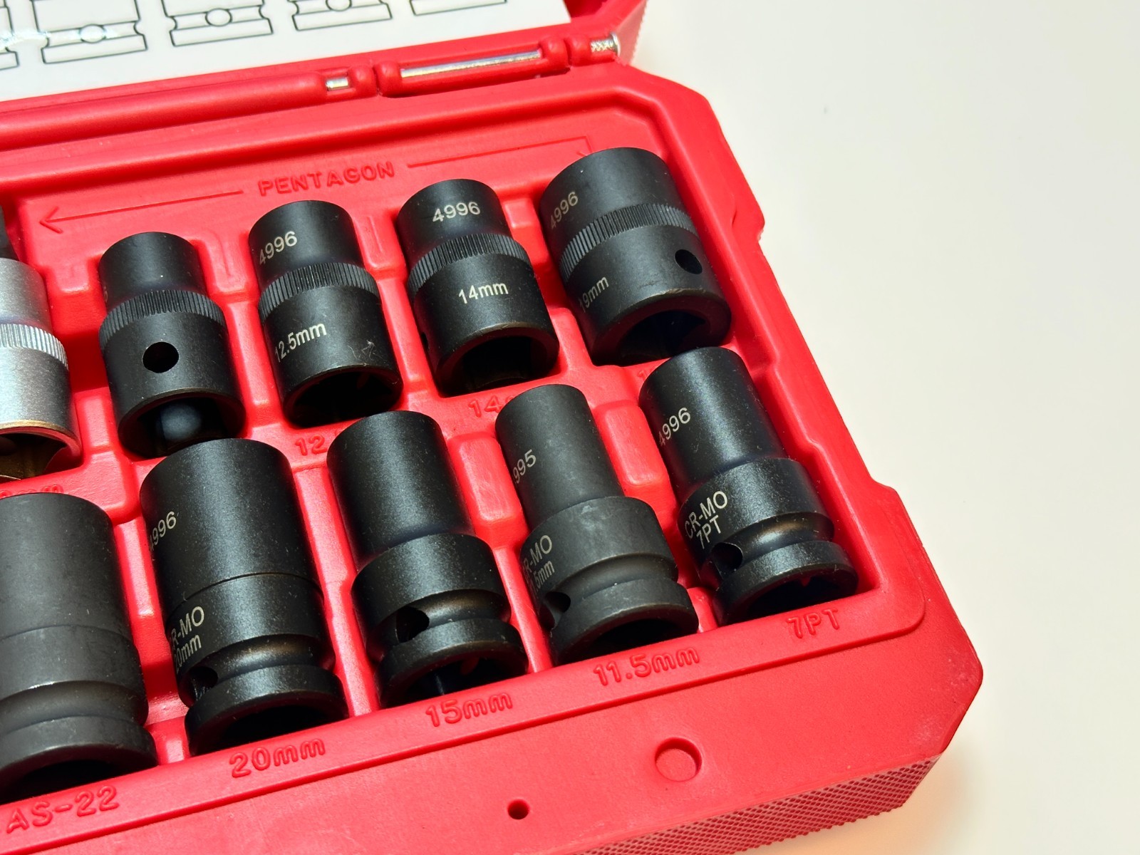 NEW Lock Technology LTI 4996 17 Piece Foreign Domestic Brake Caliper Socket Kit
