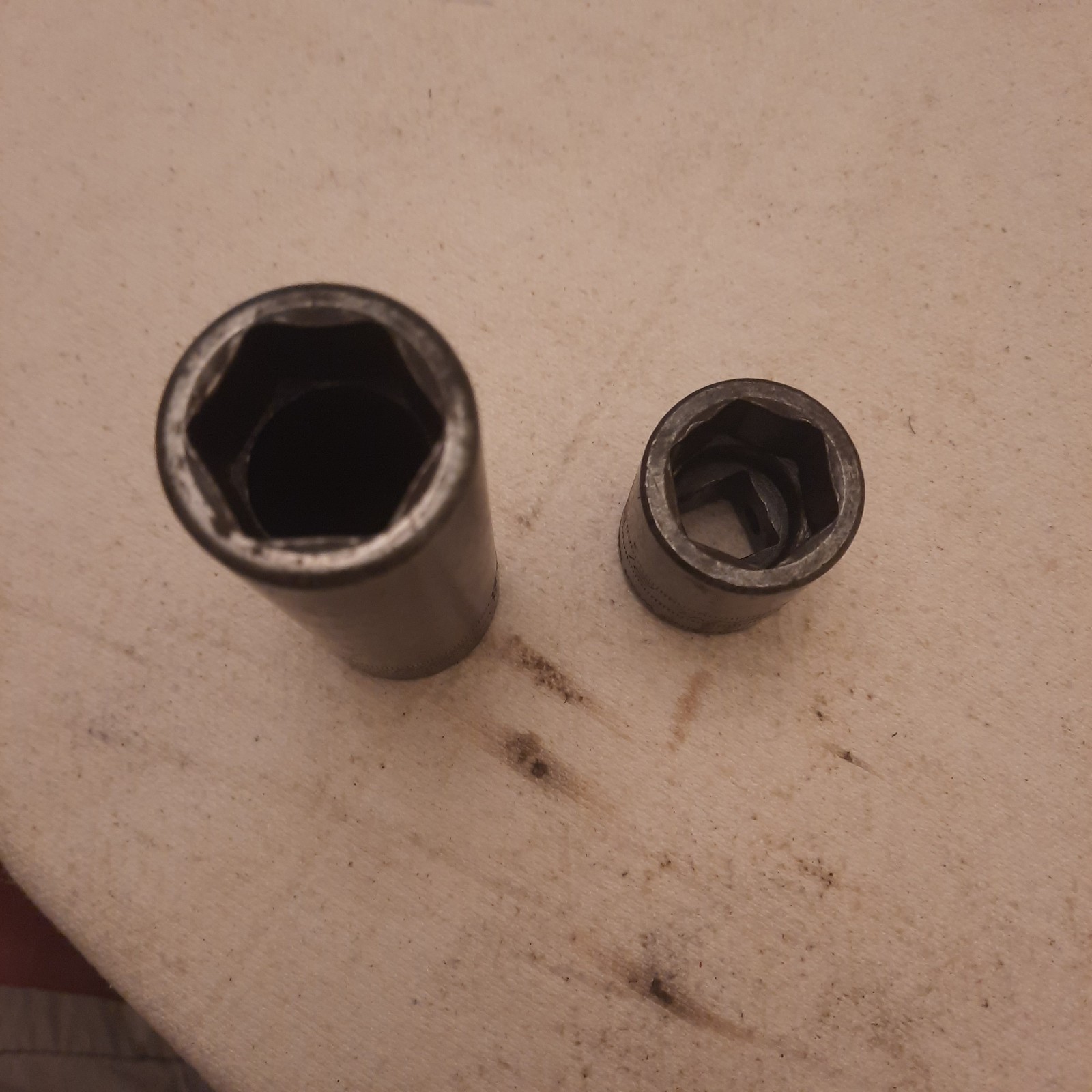 Snap-On 1/2 Drive Deep & Shallow 21mm Impact Sockets. USA. #SIMM210 & #IMM210.