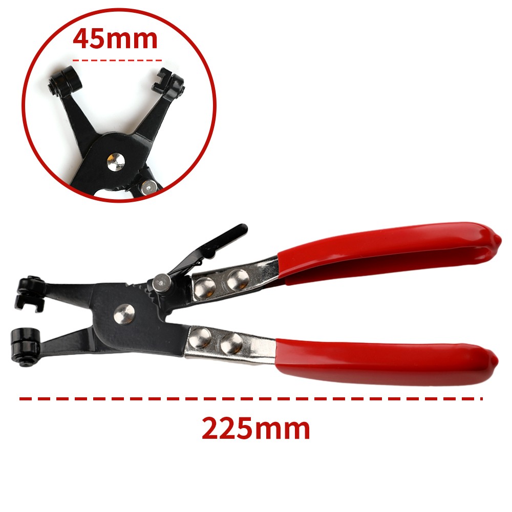 Auto Hose Clamp Pliers Locking Gear Ring-Type and Spring Band Clamps Repair Tool
