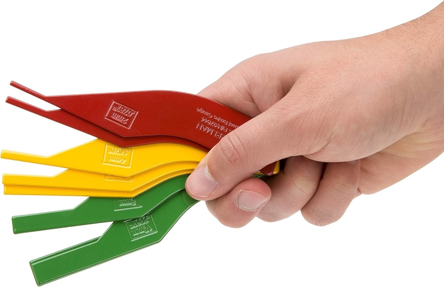 Professional Brake Pad Thickness Gauge Set – 8 Color-Coded Blades for Mechanics