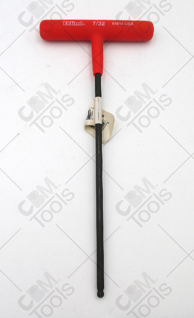 Eklind 61814 – 7/32″ SAE Cushion Grip T-Handle Ball End Hex Key