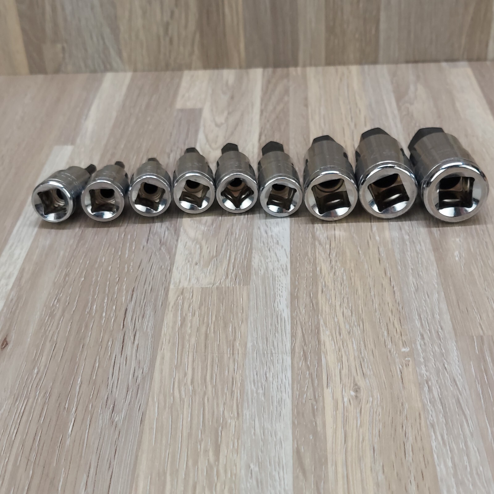 Pittsburg Hex Bit Sockets ~ 3/8″ & 1/2″ Set ~ 9 Pc
