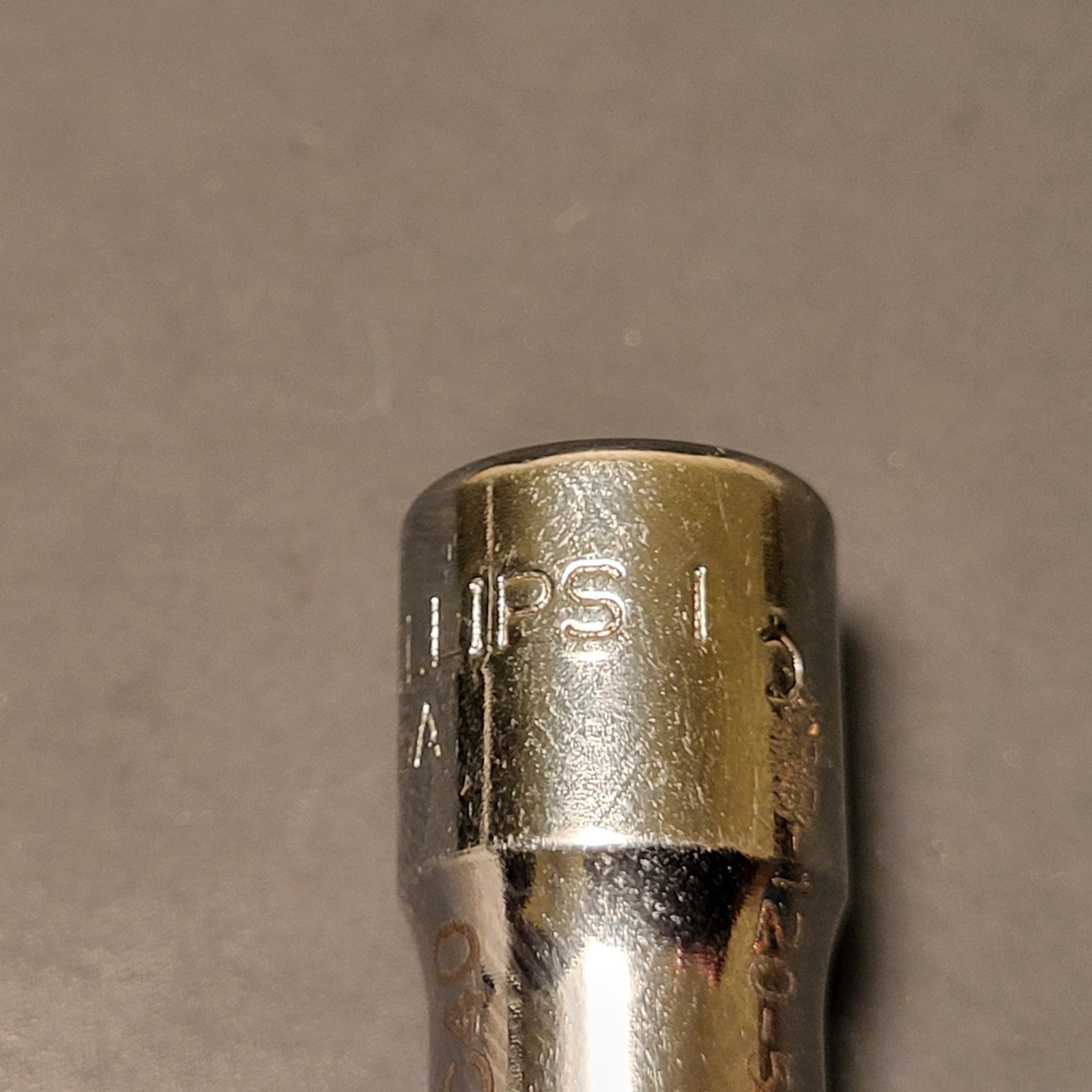 Snap On #1 phillips socket 1/4” drive tmp12e USA has box numbers