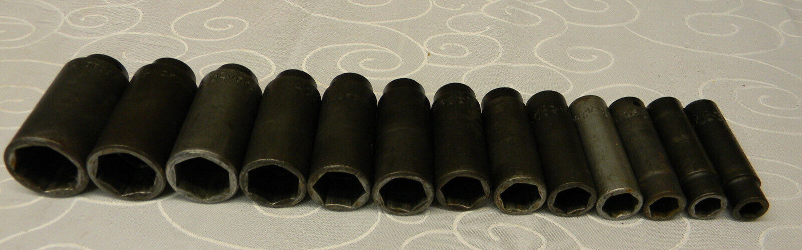 MAC TOOLS 1/2″ DR 13PC SAE 6PT DEEP IMPACT SOCKET SET 7/16 TO 1-3/16″ #SVDP136TR