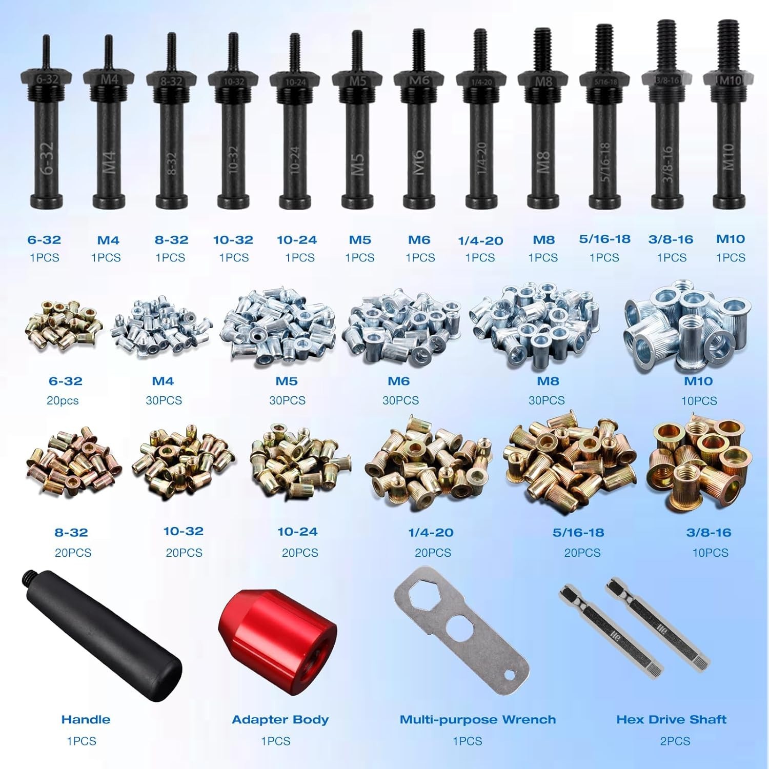 YUZES Rivet Nut Tool Adapter for Cordless Drill Electric- Newly Labor-Saving…