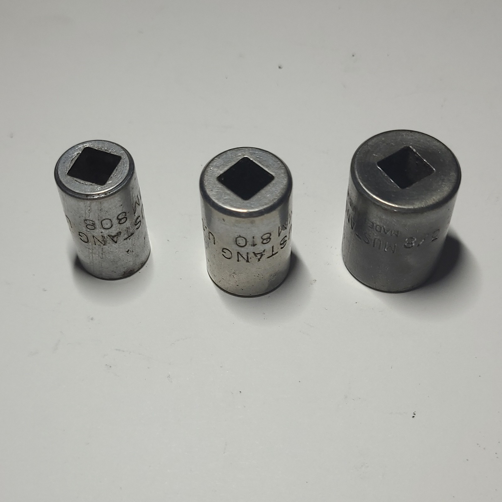 Mustang 1/4″ Drive 8 Point Sockets 3/8 MM812 5/16 MM810 1/4 MM808