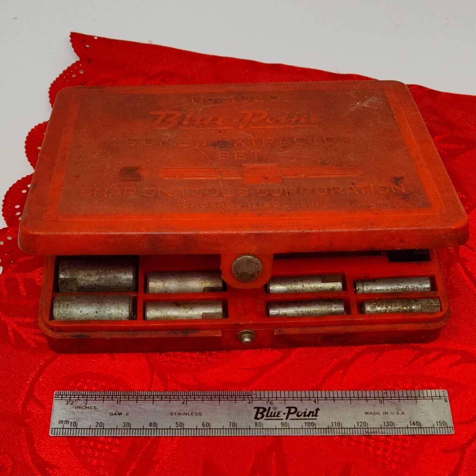 Blue Point (Snap On) 1020 Screw Extractor Set USA Plus 6″ Ruler
