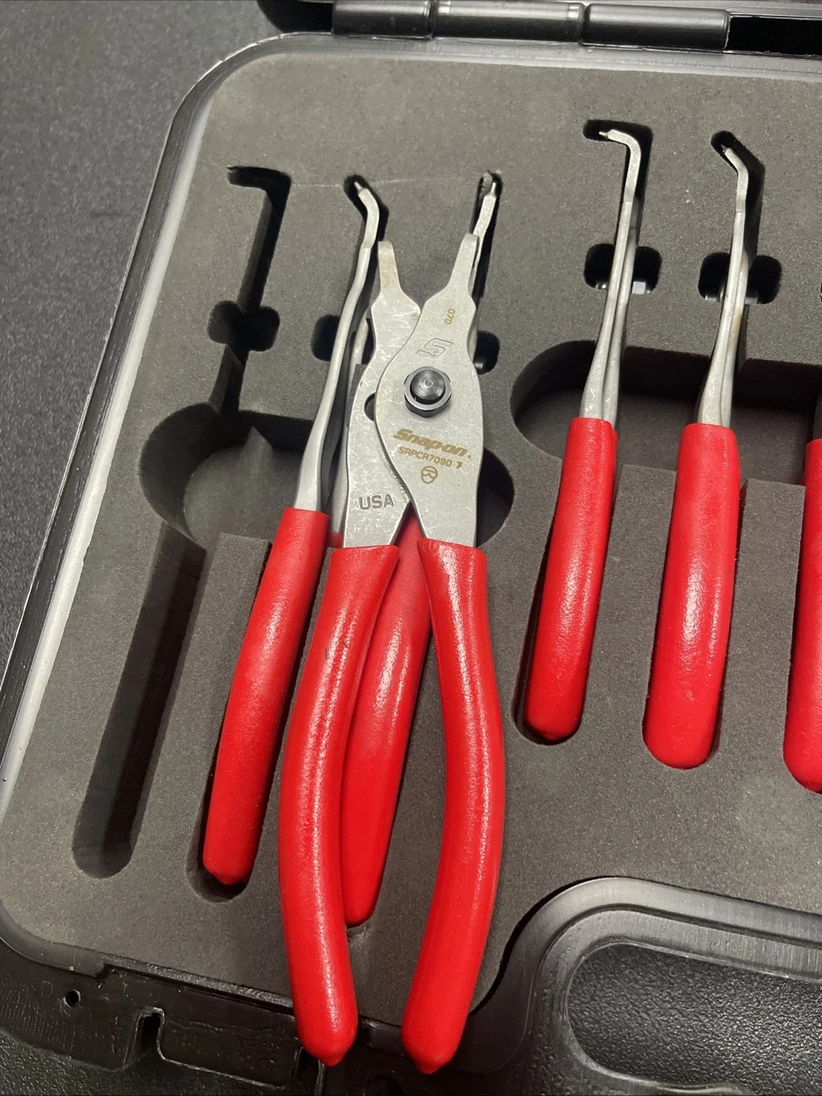 Snap-on 12pc Convertible Retaining Ring Snap Ring Plier Set SRPCR112 in Case NEW