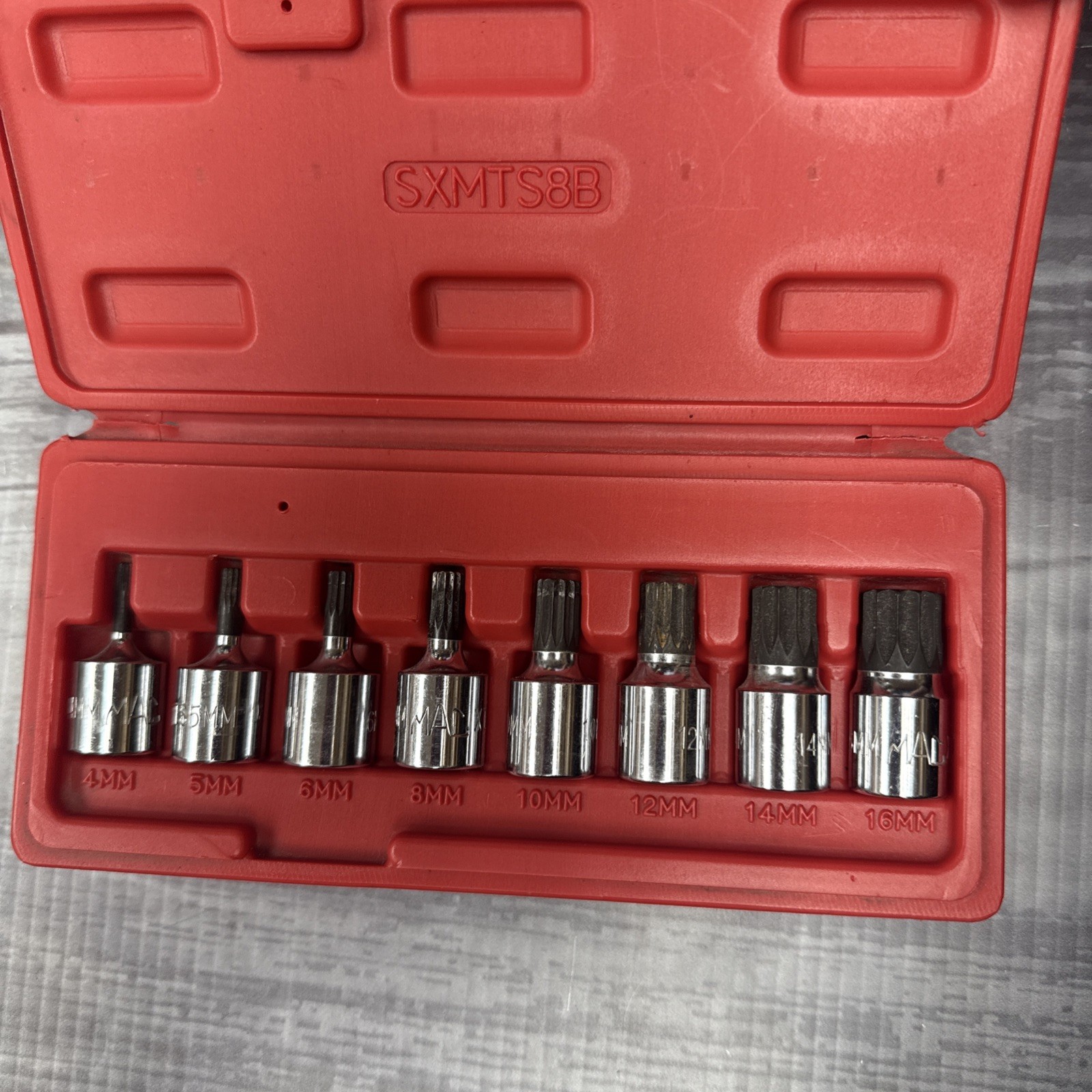 MacTools SXMTS8B 3/8″ Drive Metric Sockets Triple Square 4-6, 8, 10, 12, 14,16mm