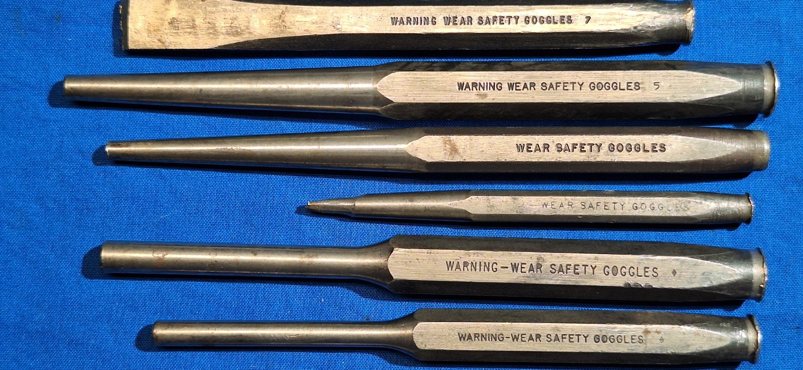 Snap-On 12 piece punch and chisel set PPC820A PPC110A PPC208A PPC108A PPC816A