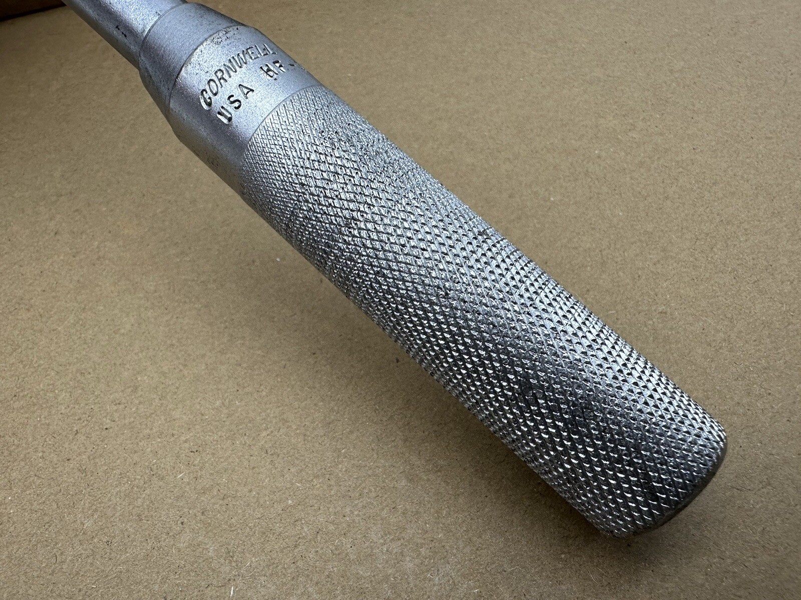 Cornwell Tools USA 1/2” Drive 24” Long Knurled Handle Chrome Breaker Bar HF324