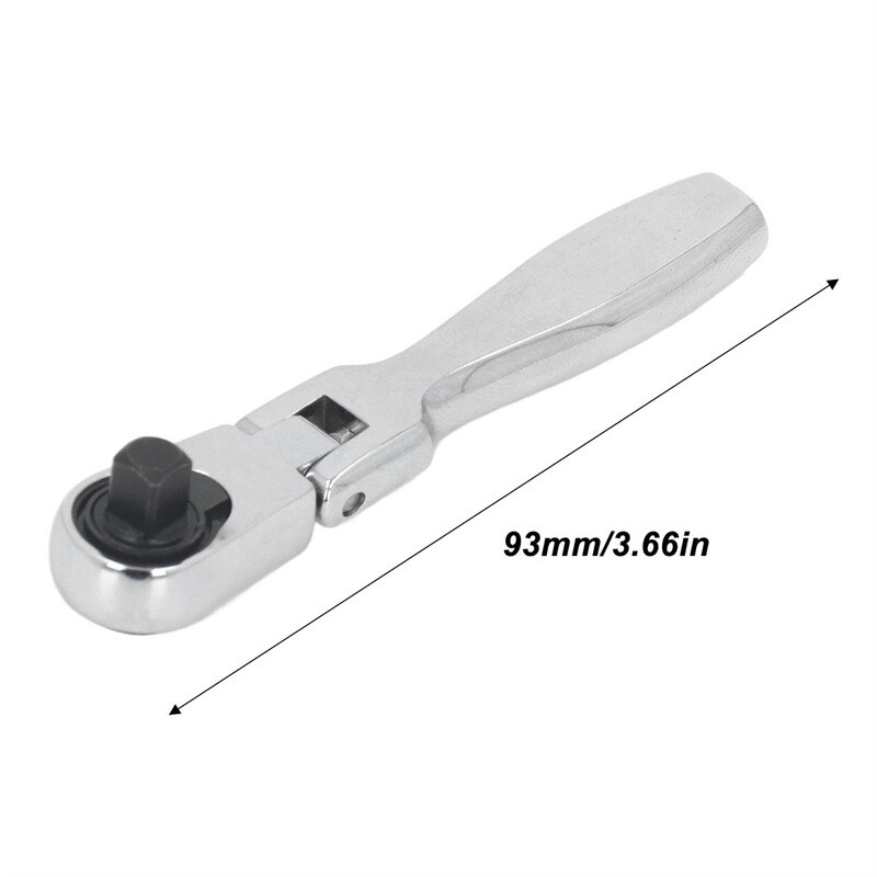 1/4 » Drive Ratchet, 2 in 1 Flex Head Ratchet, Multifunction Wrench Repair Tool