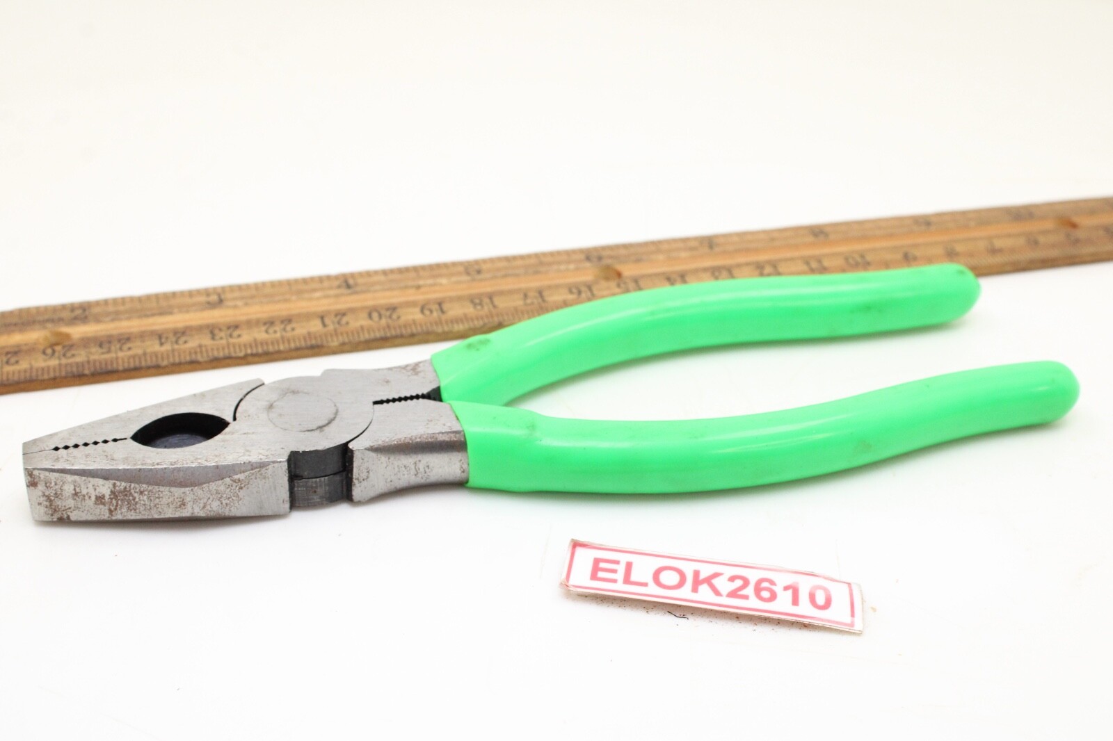 MAC Tools P301832G 7″ Green Rubber Handle Cutters Linesman Pliers USA