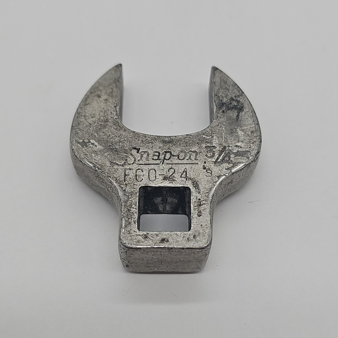 Snap On FCO24 3/8″ Drive 3/4 Opening Crow Foot Wrench USA Vintage Open End