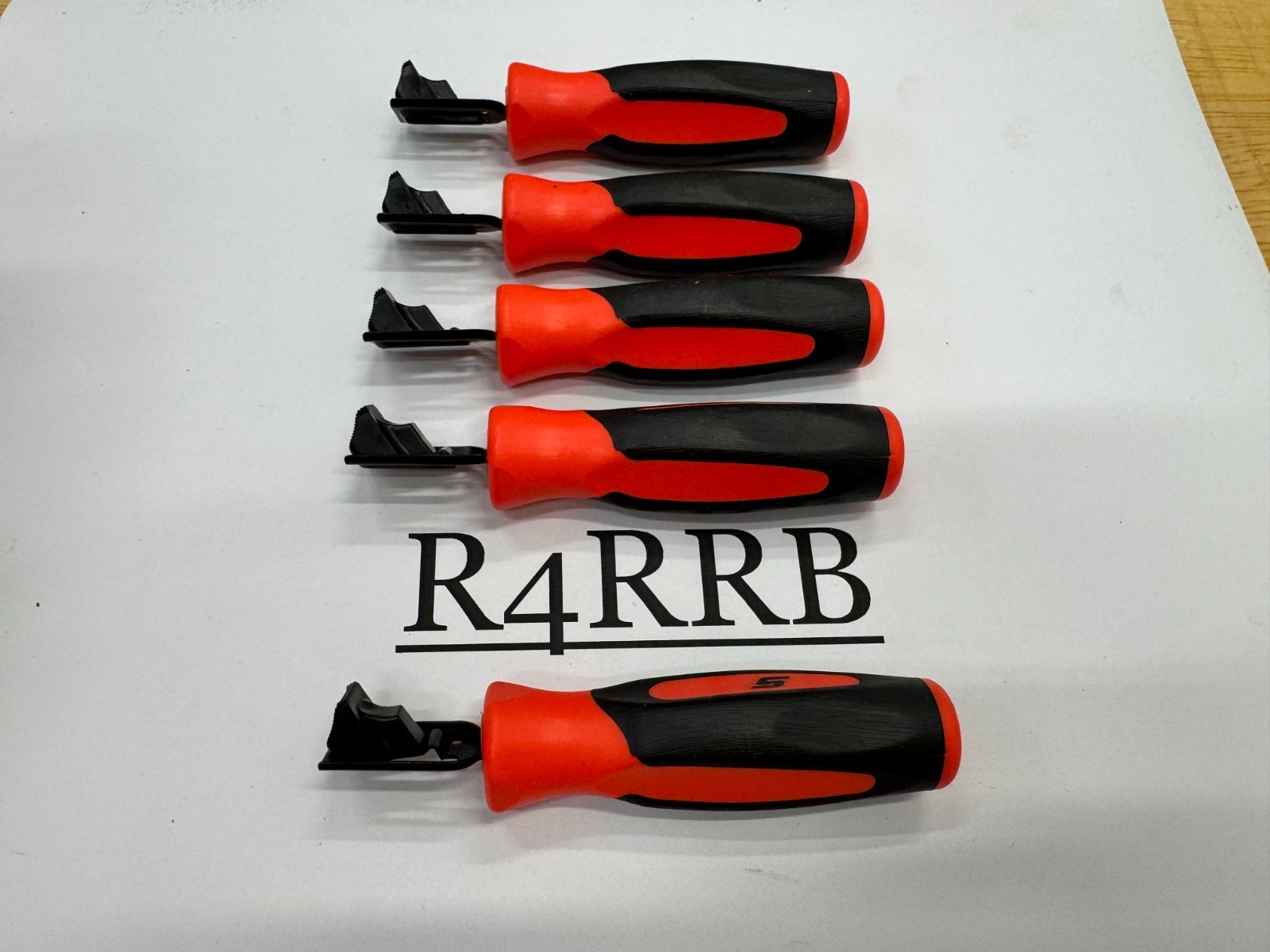 Snap-on Tools USA NEW ORANGE Soft Grip Feeler Gauge Holders LOT SET FB336-1Ox5