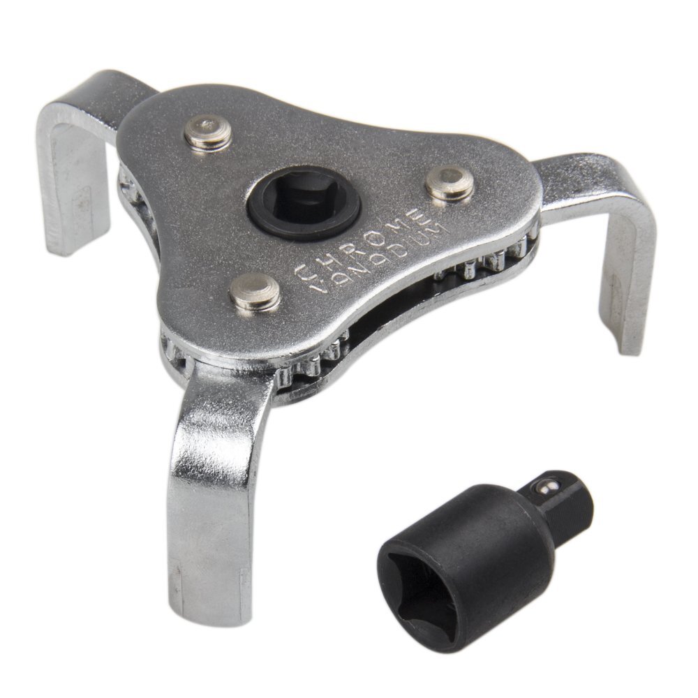 Auto Tool 3 Jaws Two Ways 60-120mm Oil Filter Wrench Spanner Remover Adjustable