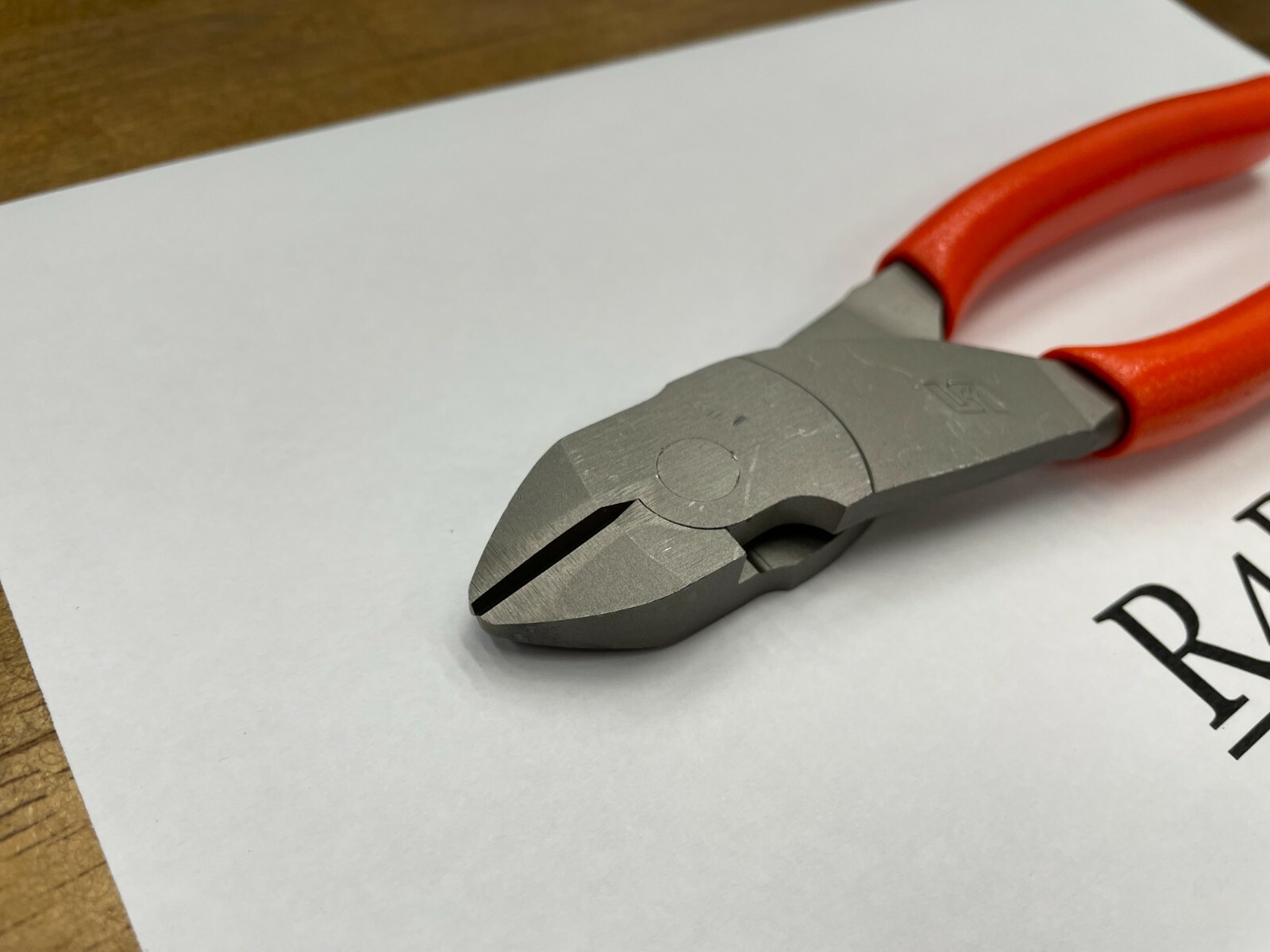 Snap-On Tools USA NEW ORANGE Soft Grip 7″ VECTOR EDGE Diagonal Cutter 87ACFO