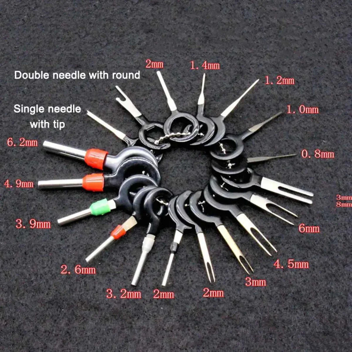 Car Terminal Removal Tool, Stainless Steel 18PCS for Car Truck