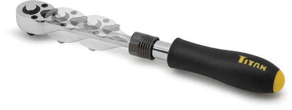 Titan 12075 1/4-Inch Drive x 6 to 8-Inch 72-Tooth Extendable Ratchet – 1/4″ D…