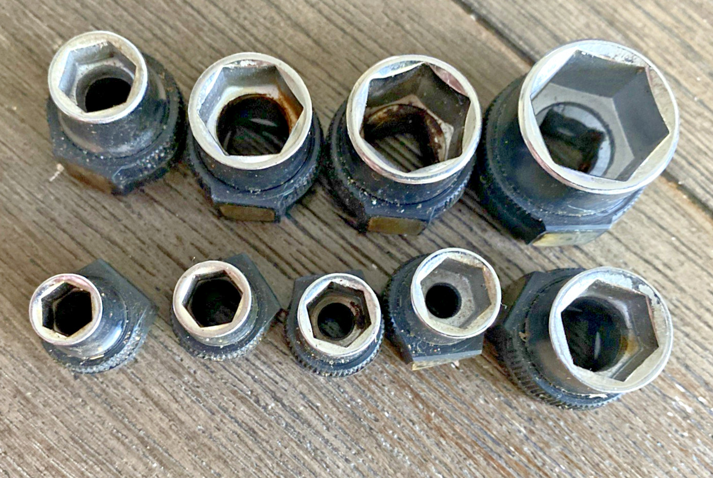 9 GRIP SLEEVE CRAFTSMAN 6 Point 1/4″ DRIVE 11/16″ – 1/4″ SOCKET SET LOT 42501
