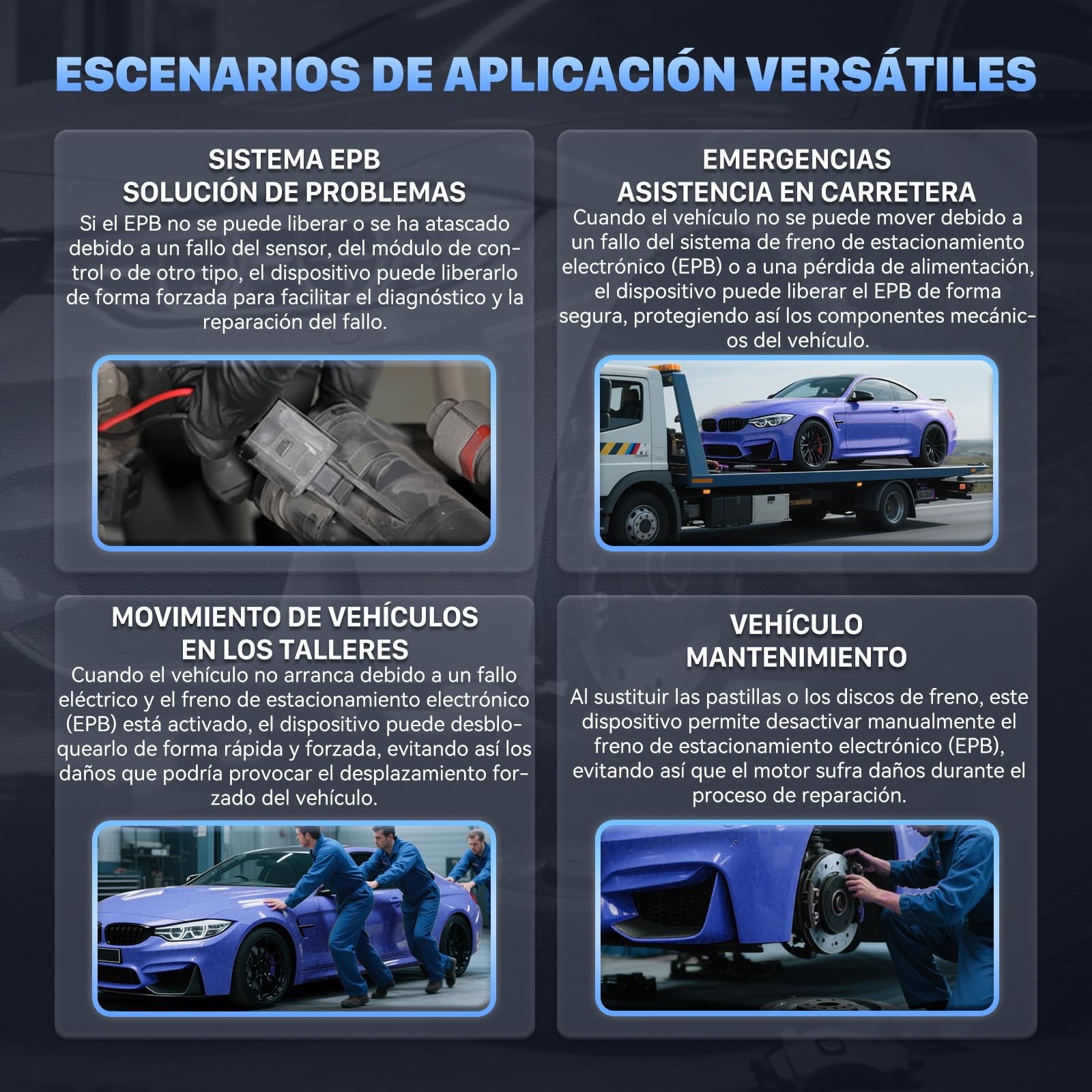 Electronic Parking Brake Tool for Emergency Release & Reset Control