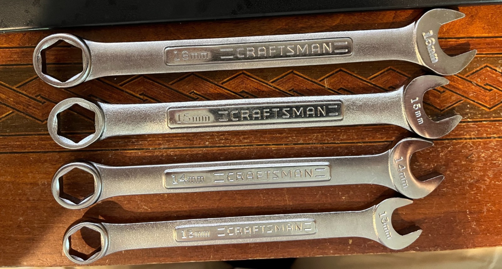 Craftsman USA VA 13-pc Metric 6-Point Combination Wrench Set 7-19mm RARE!