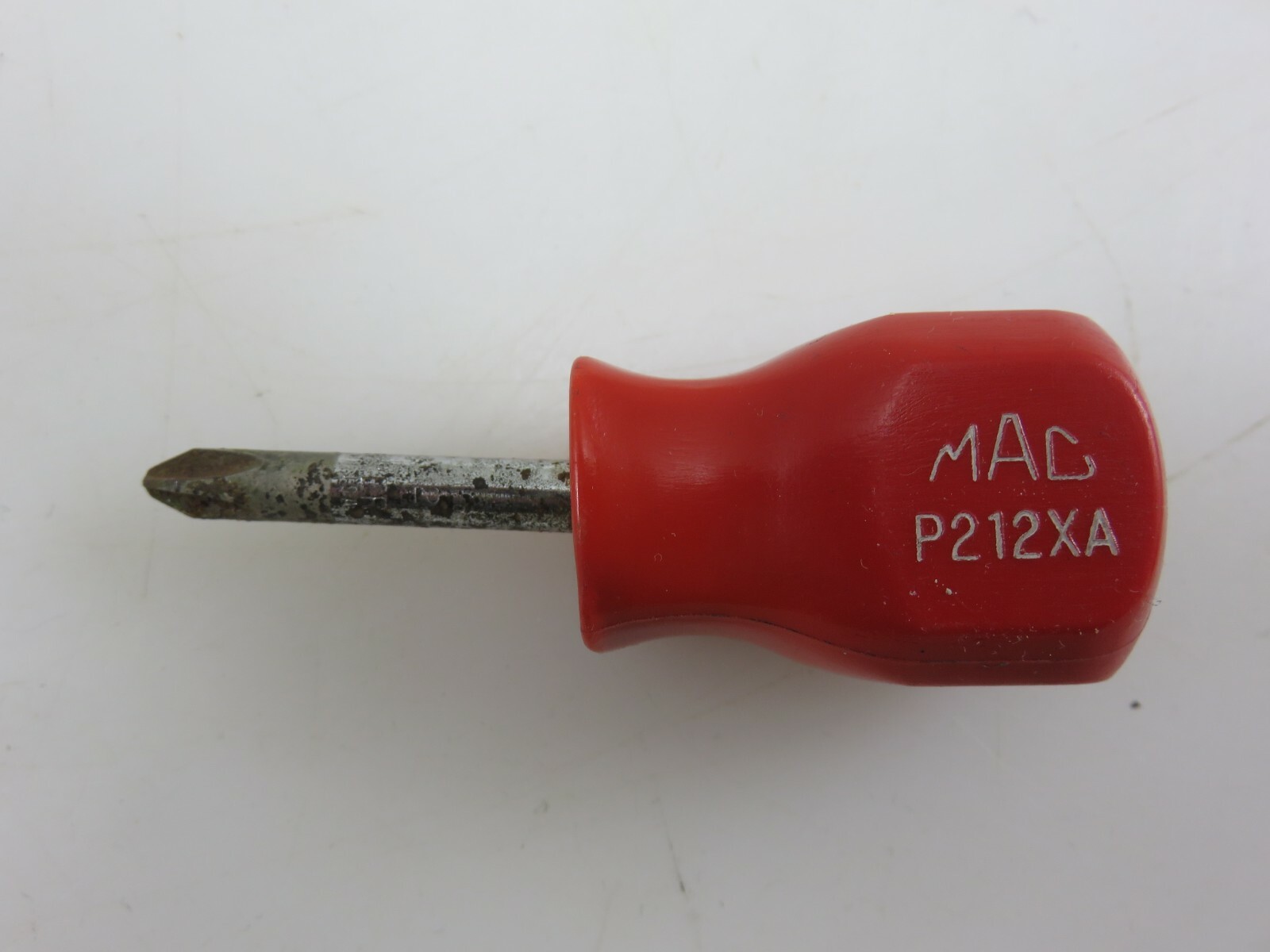 Mac P212XA Small Stubby Phillips No. 2 Hard Red Handle Screwdriver