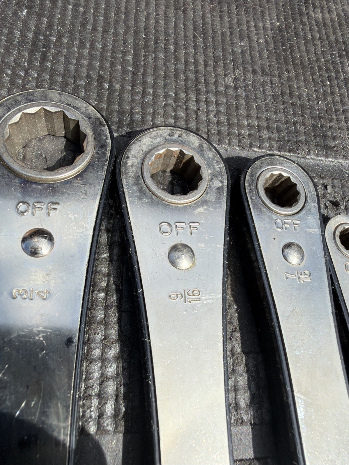 Sears Craftsman USA Nos 5pc Fog one Double Box Ratcheting Wrench Set Sae 4368