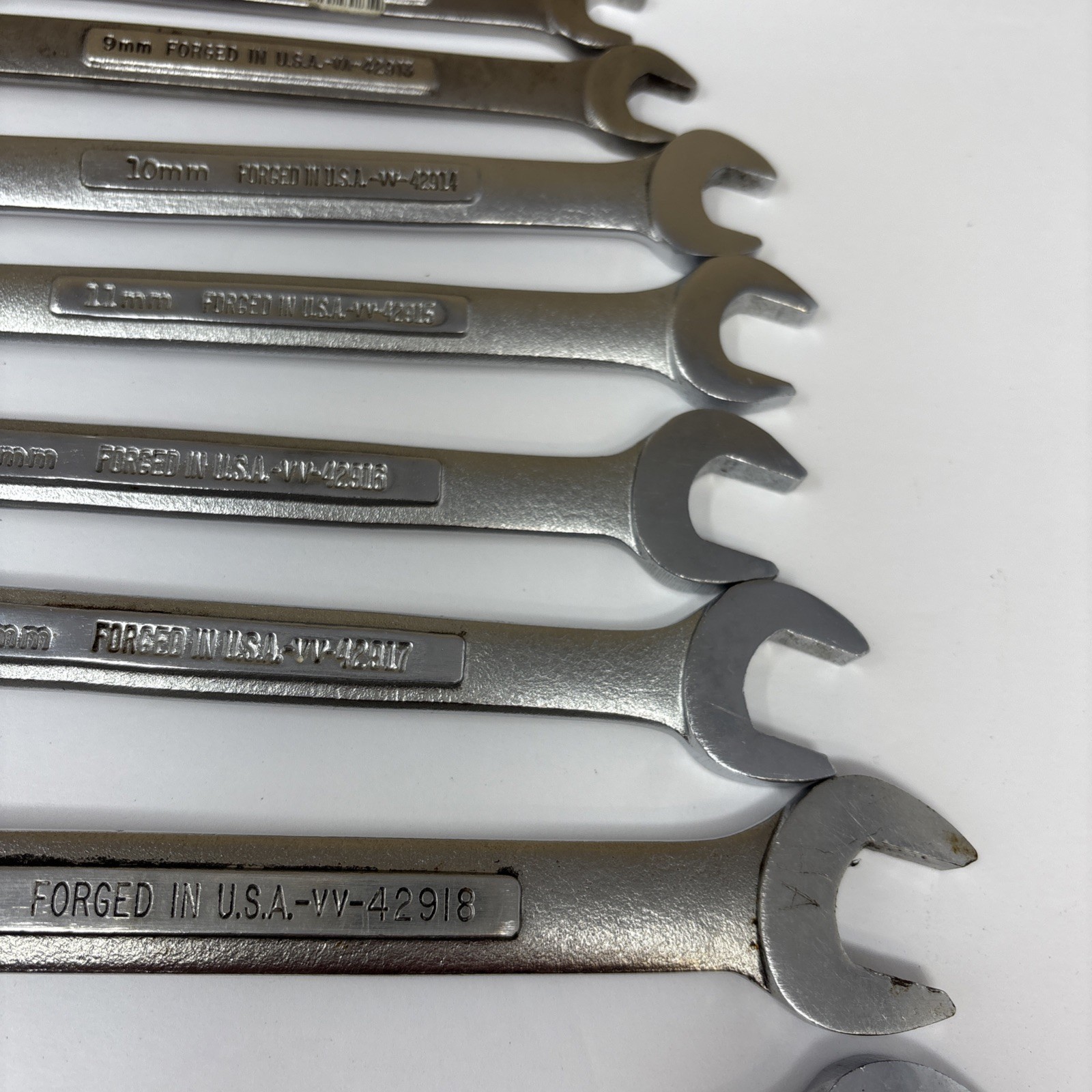 Craftsman Metric 12 pc Combination Wrench Set 7mm–19mm 12PT V^/VV USA No 18mm