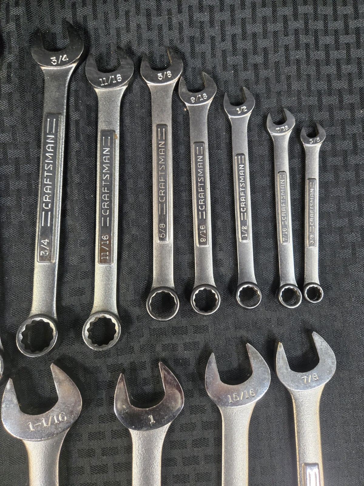 Craftsman SAE Combination Wrench Set, USA 13 pc 3/8 to 1-1/8″, and Thin Wrenches