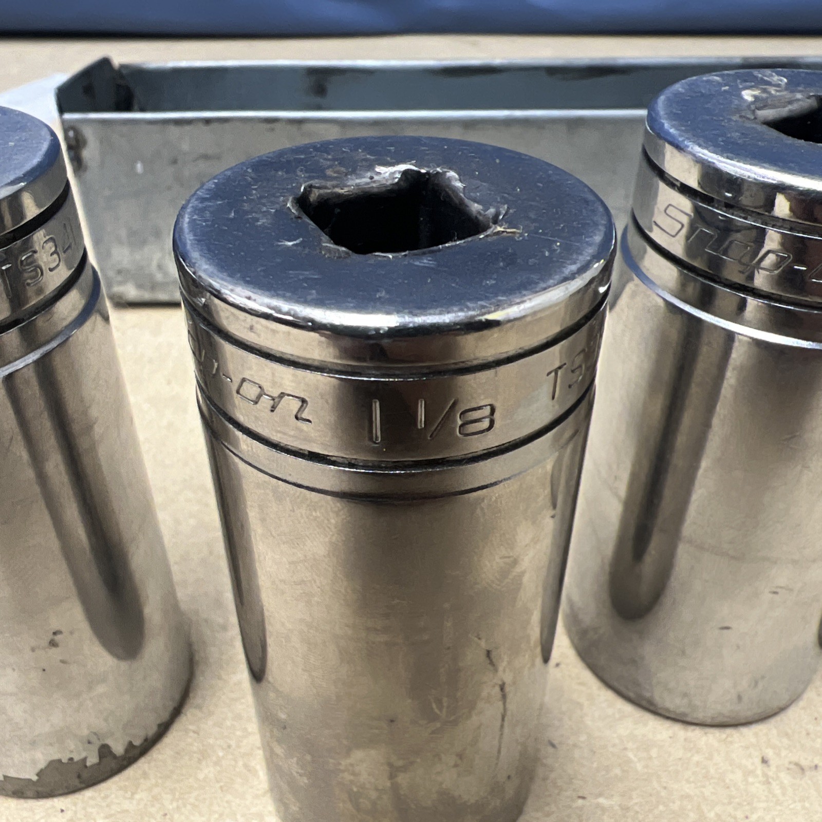SNAP-ON 1/2″ Drive Deep Socket Set 6 Point TS Series Lot Of 9 – In Description