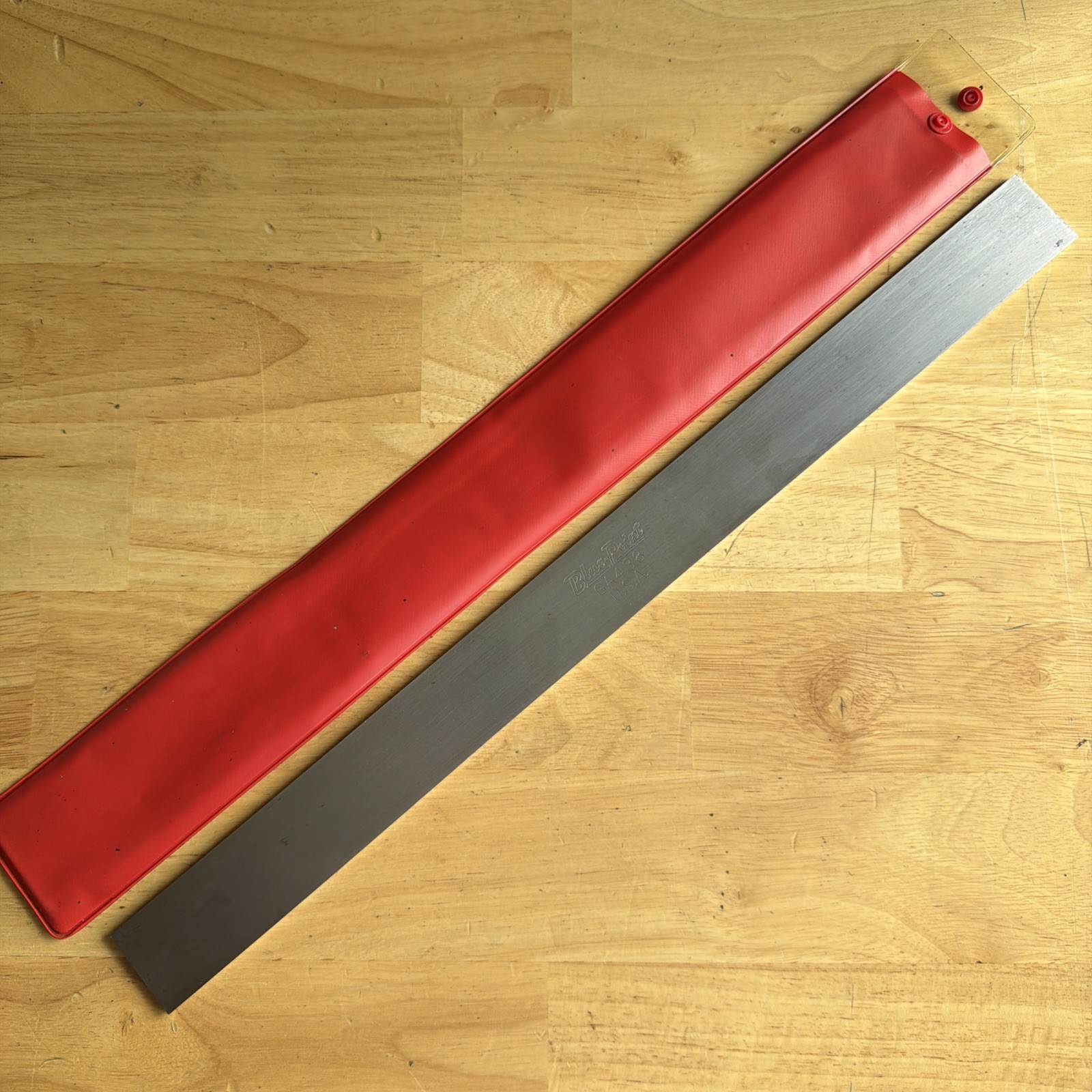 Blue Pont Tools 18″ Long Straight Edge 1-13/32″ Wide 11/64″ Thick GA438 USA