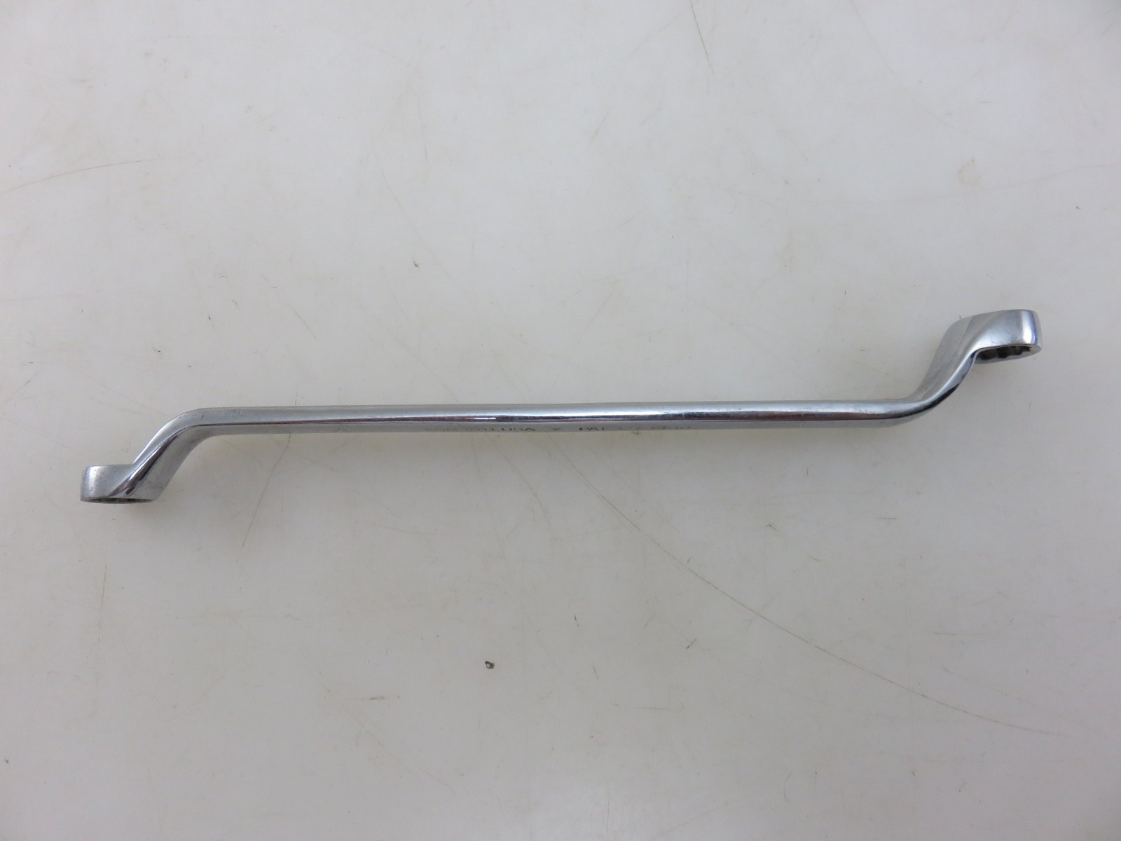 Snap-On XOM1011 METRIC 60° Offset Box End Wrench 10mm x 11mm Vintage Made In USA