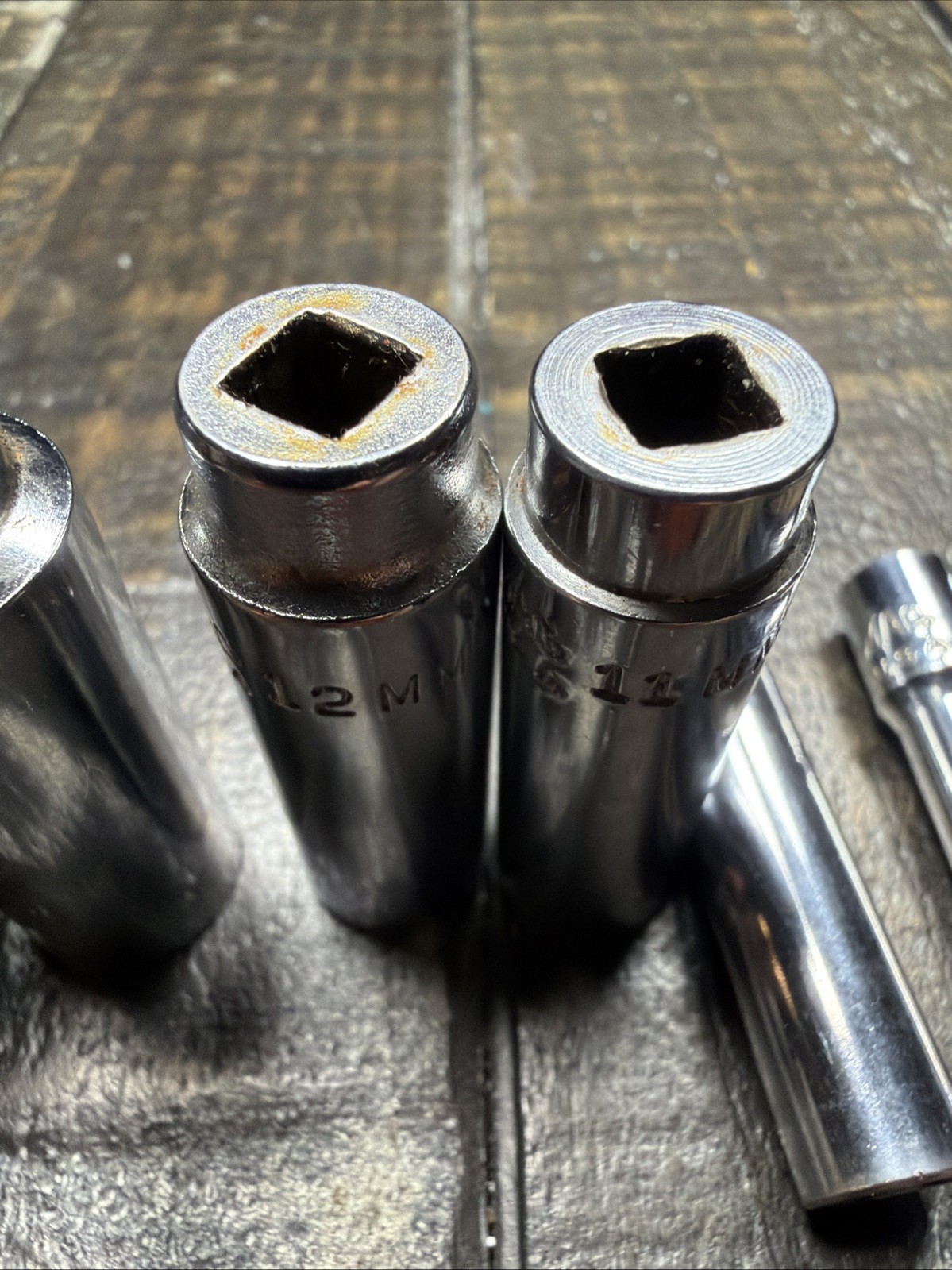 Mac Tools MD6 Lot Of 7 Metric Deep Sockets 5,6,9,11,12,13,14mm 1/4″ Drive
