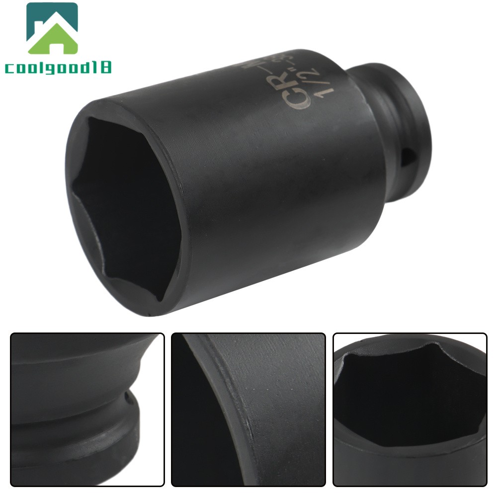 9Pcs 1/2″ Drive Metric Axle Hub Nut Socket Deep Impact Socket Tool Kit 29-38mm