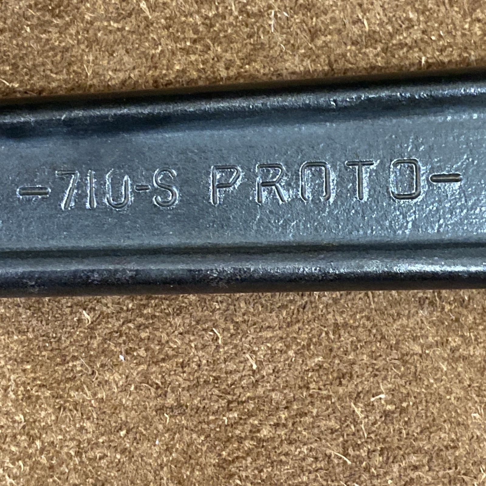 Proto 10 inch Adjustable Wrench 710-S Jaws And Wheel Are Tight Solid USA
