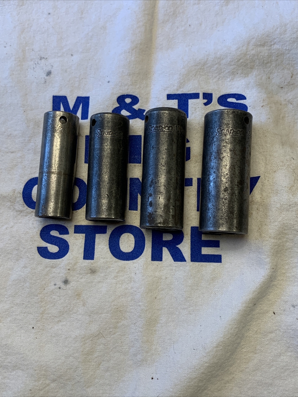 Snap-on Tools 3/8″ Drive 6pt 4pc Deep SAE Socket Set SIMF180, 200, 220, 240