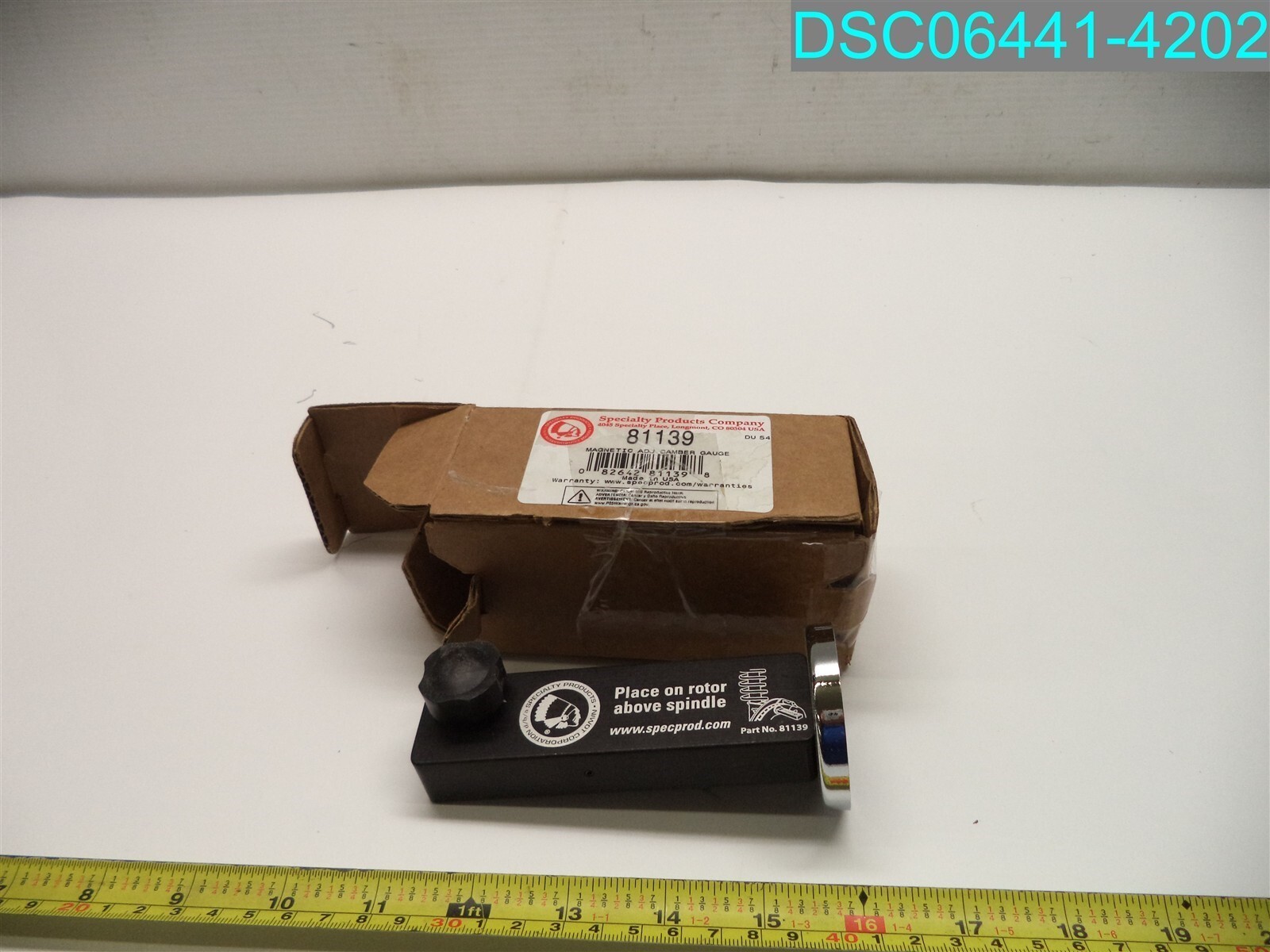 Specialty Products Magnetic Camber Gauge 81139 082642811398