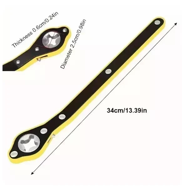 Labor-Saving Car Scissor Jack Ratchet Wrench Tire Wheel Lug Wrench Repair Tool