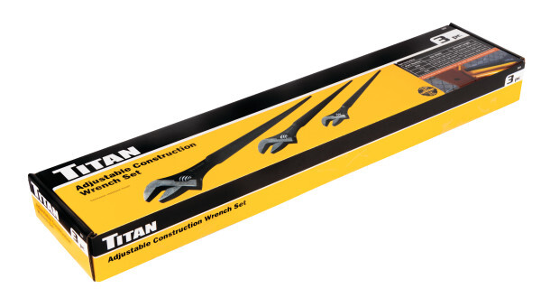 Titan 223 3-Piece Adjustable Construction Spud Wrench – 3-Piece Set