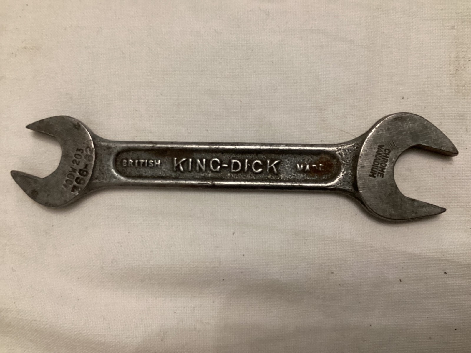 1/4″ x 3/16″ W 5/16″ x 1/4″ BS Open Ended Spanner (King-Dick) – 416