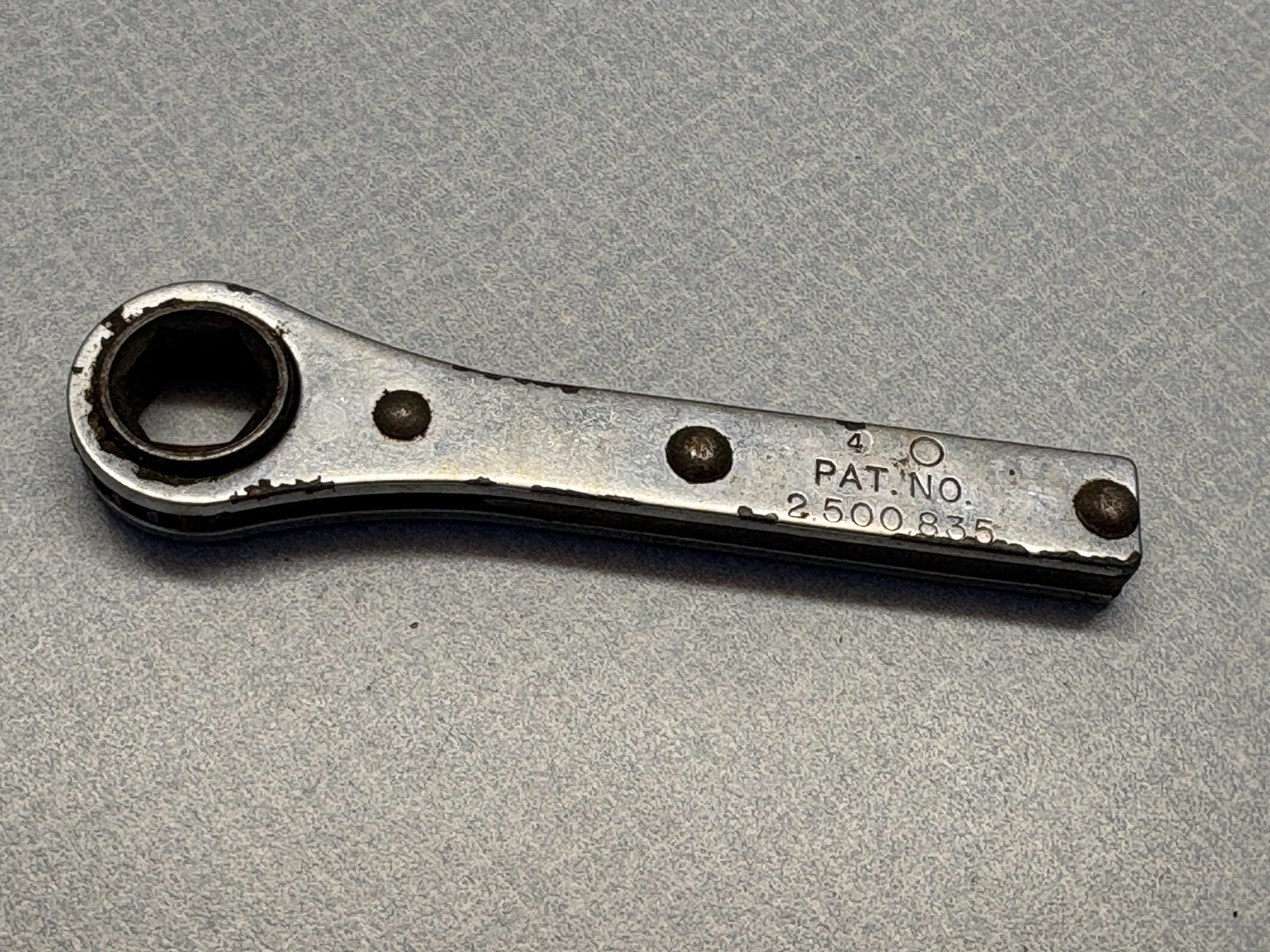 Snap On Mini 7/16″ Compact Single Ratcheting Pocket Wrench 6 Pt. B-178836