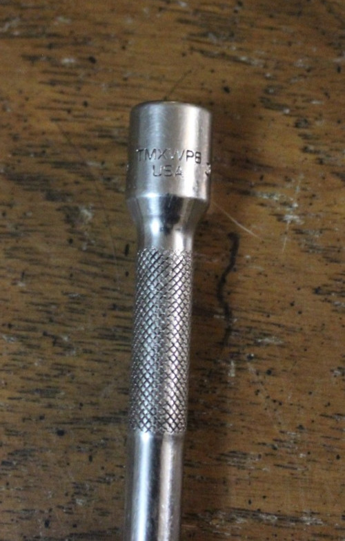 Snap-on Tools TMXWP8 1/4″ Drive 8″ long Chrome Wobble Knurled Socket Extension