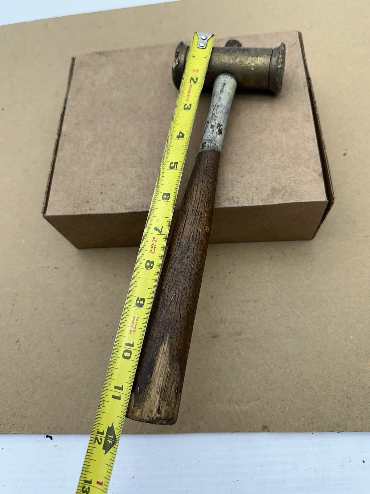 Snap-On Tools USA BH24 Brass Hammer – Double Sided – Flawed Wood Hickory Handle
