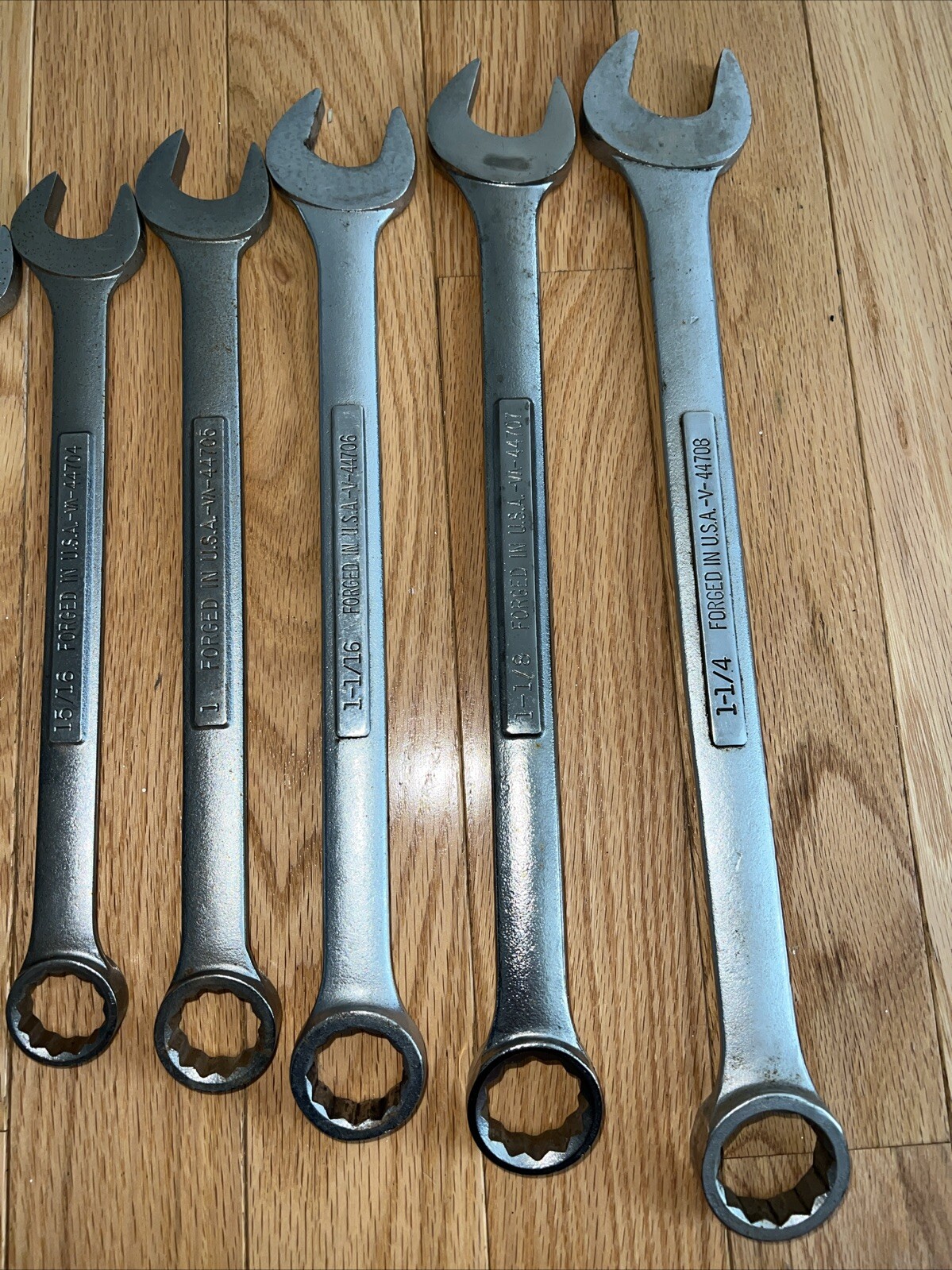 VTG Craftsman SAE Combo Wrench 14 Pc. Set 12 pt 7/16-1 1/4 USA V and VV NICE