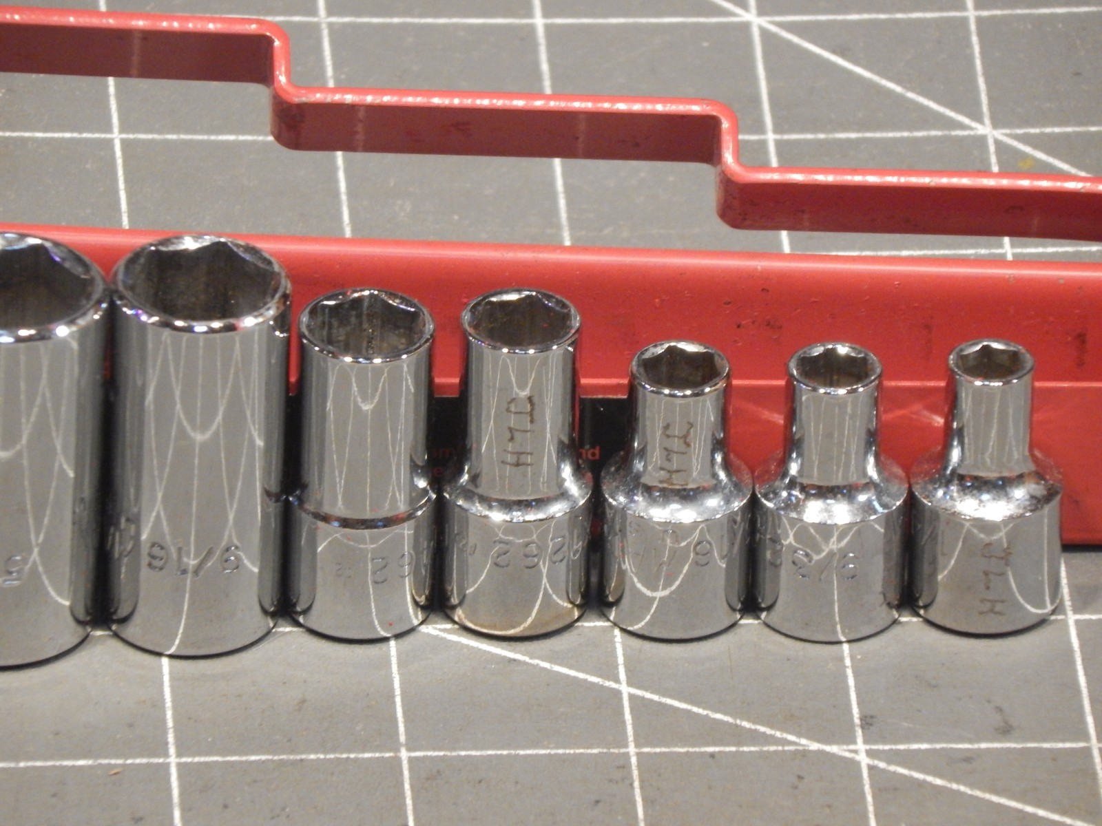Mac 14Pc MINUS 1/2 3/8 Drive SAE Mid Semi Deep Intermediate Socket Set 1/4 1″ Dr